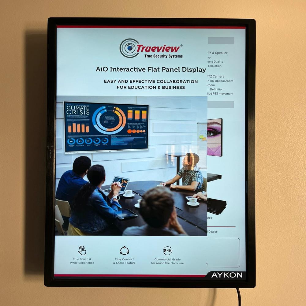 Signage Led Tv 24 - Color: Black