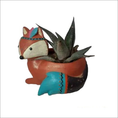 Nursery Pots Polyresin Fox Planter