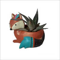 Polyresin Fox Planter