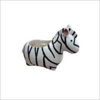 Polyresin Zebra Planter