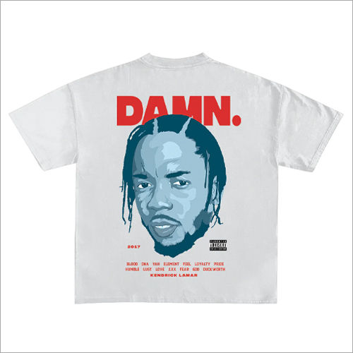 Kendrick Lamar Designed Oversized T Shirt Age Group: Adult