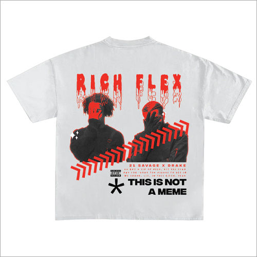 Rich Flex Designed Oversized T Shirt Age Group: Adult