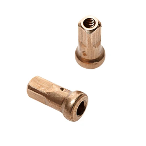 Polished Brass Spoke Nipple