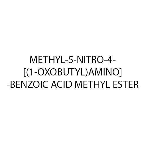 3 Methyl 5 Nitro 4 1 Oxobutyl Amino Benzoic Acid Methyl Ester Purity(%): 98%