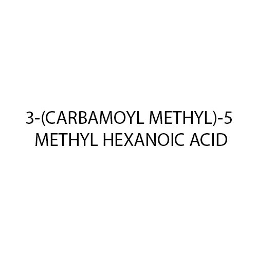 3 Carbamoyl Methyl 5 Methyl Hexanoic Acid