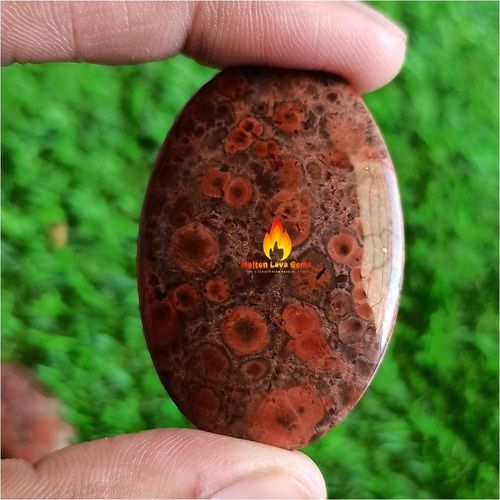 Apple Blossom Jasper Cabochon