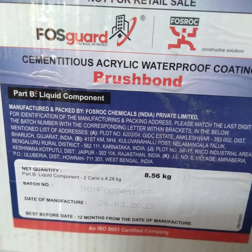 Cementitious Acrylic Waterproof Coating