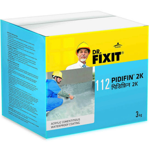 Dr Fixit 112 Pidifin 2K Waterproof Coating Application: Construction