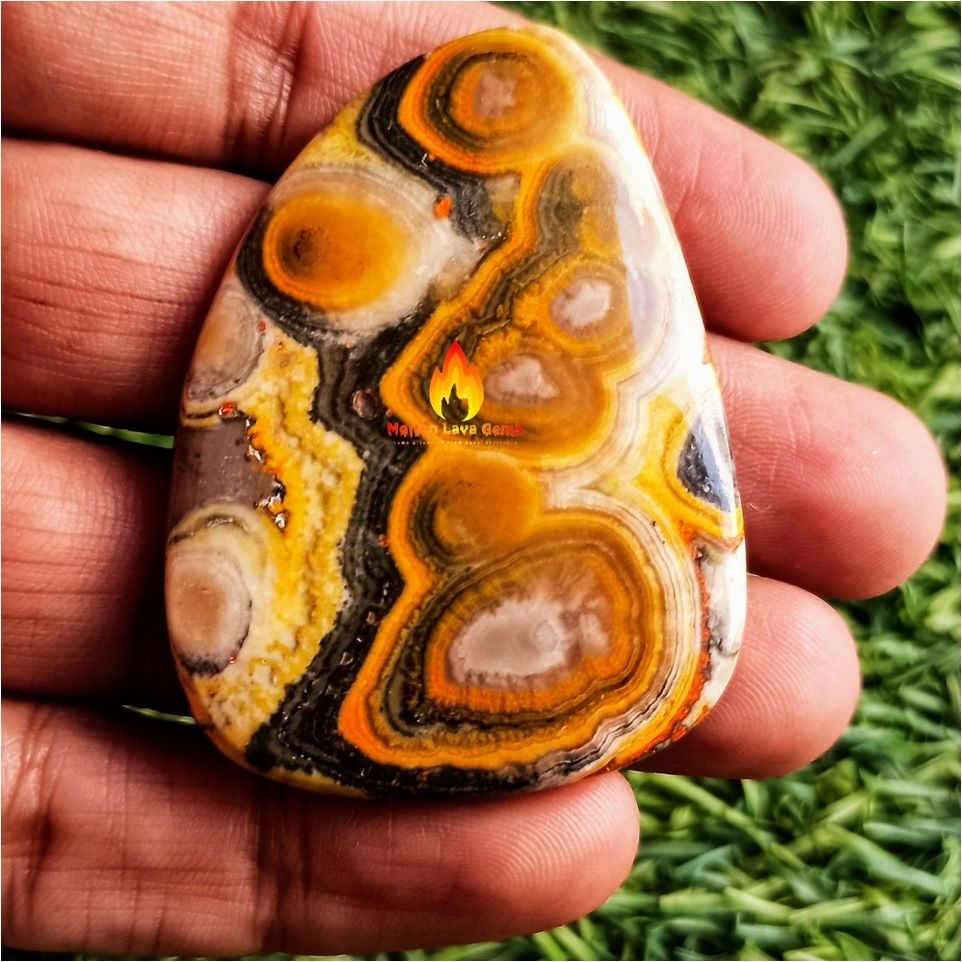 Bumble Bee jasper cabochons