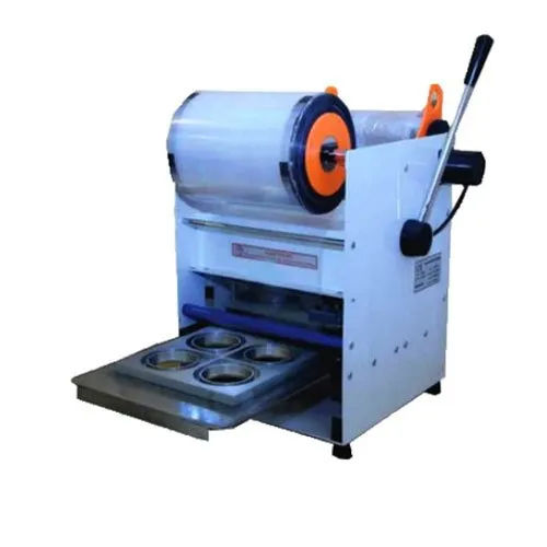 Blue Industrial Cup Sealing Machine