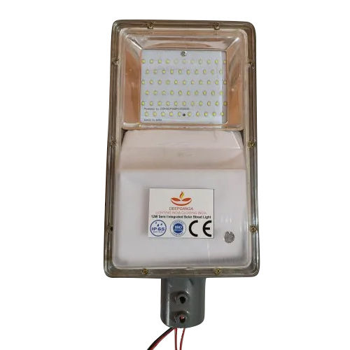 Silver 12 W Semi Integrated Solar Street Light