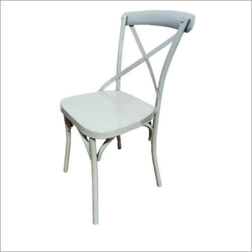 Premium Cafe Cross Silver Chair