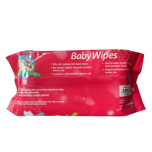 100pcs Hypoallergenic Disposable Antibacterial Baby Wipes