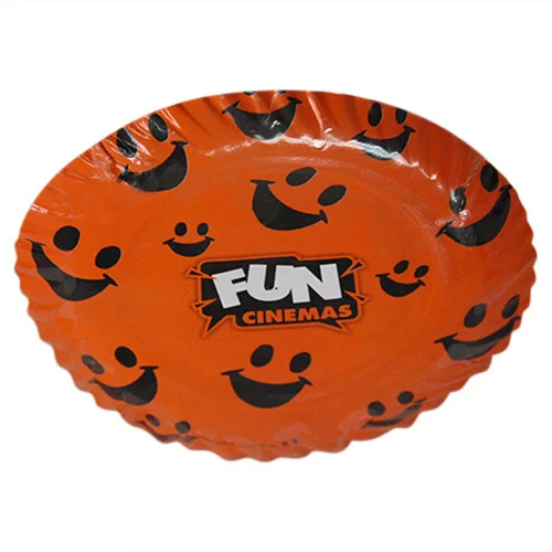 Orange Paper Plate