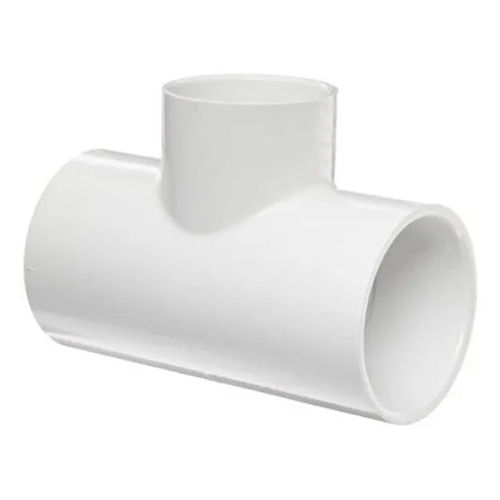 White 1 X 1-2 Inchupvc Reducer Tee