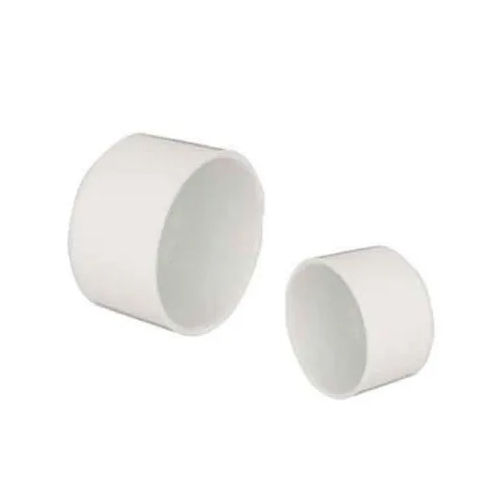 White 3-4 Inch Upvc End Cap