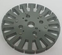 Bldc Fan Stamping 01 - Crc/hi Perm Crc/crno Material, 131.5 Mm Size, 28-29 Watt Voltage | Stack Height Customization, In-house Decarburizing Available