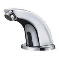 Automatic Sensor Tap - Stainless Steel, Round Shape Design, Silver Finish, Copper Coated | Imported With Warranty