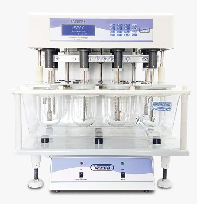 White & Purple Microcontroler Based Dissolution Test Apparatus