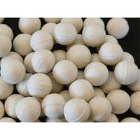 High Density Steatite Grinding Media - Alumina Ceramic, 4mm Diameter, White Color Coated, Industrial Usage