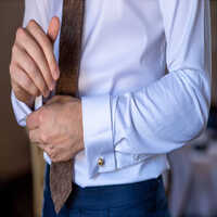 Double Fused Shirt Cuff - Cotton Material, Fusible Lining, Available In Various Colors | Durable Double Layered Fabric For Optimum Wrist Draping