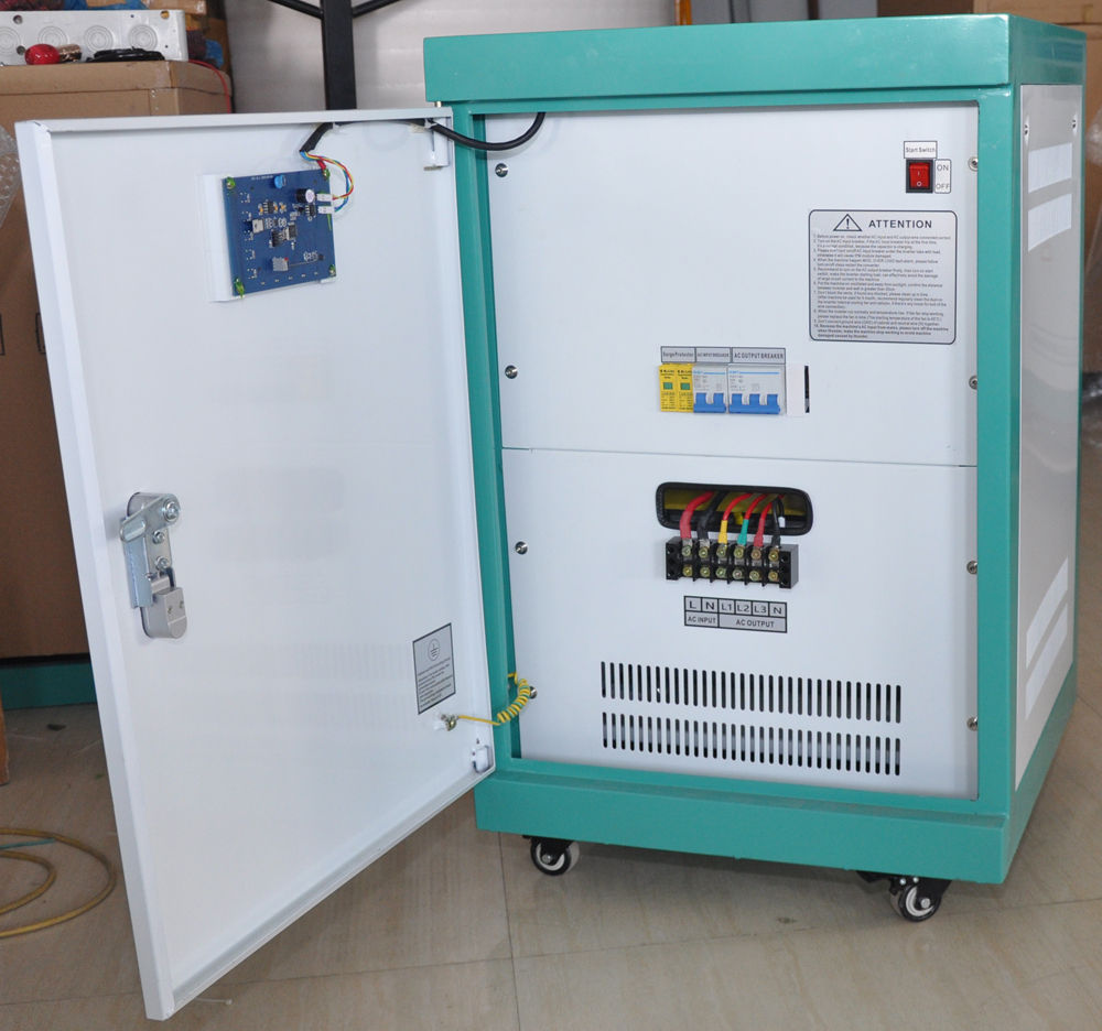 10KW 20KW 30KW 40KW 50KW single phase 240Vac to 3 Phase 440Vac converter power supply