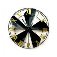 Black And White Inch Decorative Metal Wall Clock