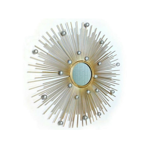 White 30 Inch Decorative Metal Wall Mirror at Best Price in Moradabad