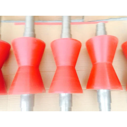 Red Polyurethane Coated Rollers