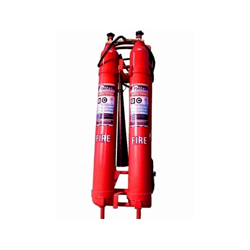 9 Kgs Twin Cylinder Trolley Mounted CO2 Type Fire Extinguisher