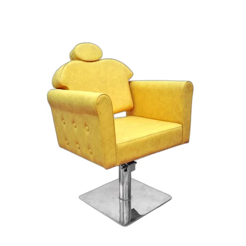Yellow Stainless Steel Jumera Salon Chair