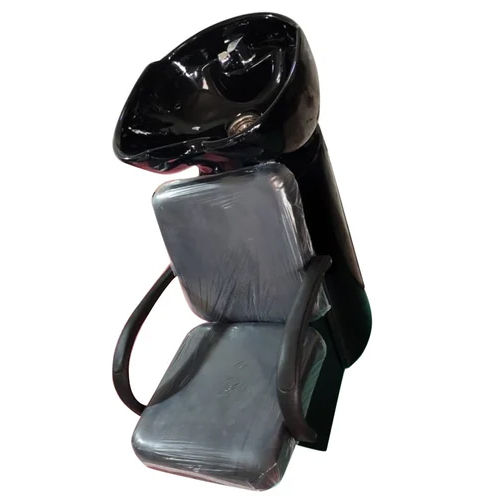 Soft Black Shampoo Station Chair