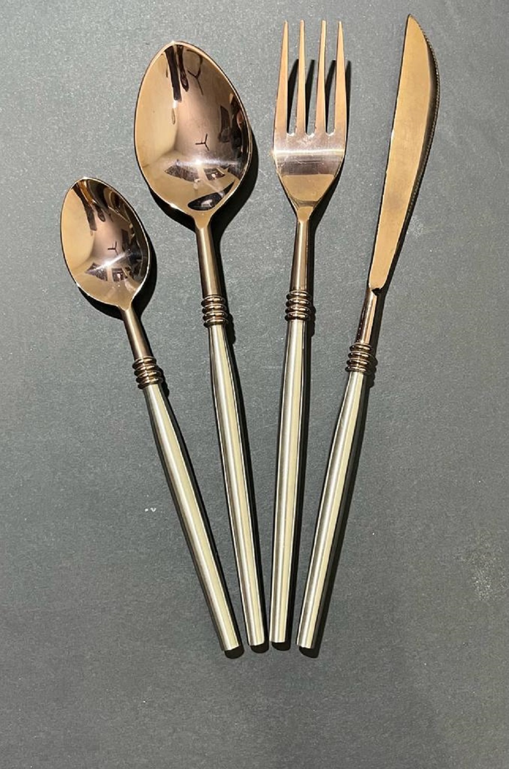 Cutlery Set for Wedding rose gold