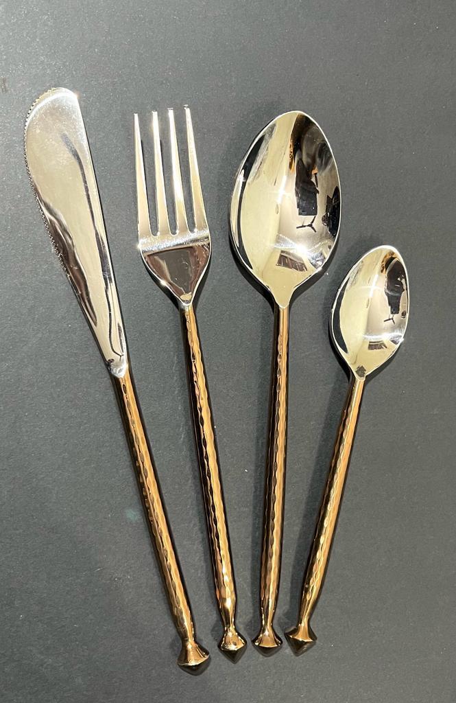 Cutlery Set for Wedding rose gold