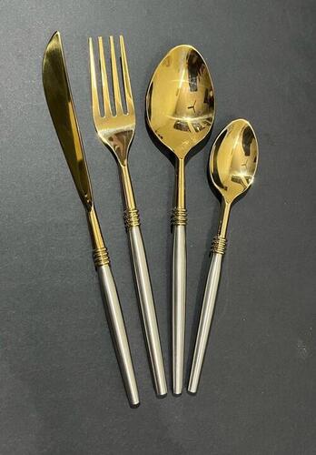 Flatware Silverware Kitchen Party Wedding Dinner Stainless Steel Spoon Fork Knife Gold Cutlery Set