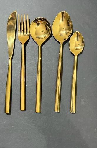 Luxury Wedding Gouden Bestek Silverware Spoon And Fork Golden cutlery set