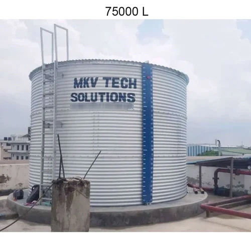 75000 Liter Zinc Aluminium Water Storage Tank