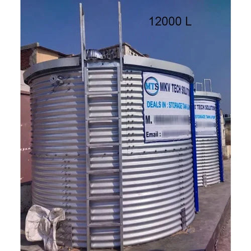 12000 Liter Zinc Aluminium Storage Tanks