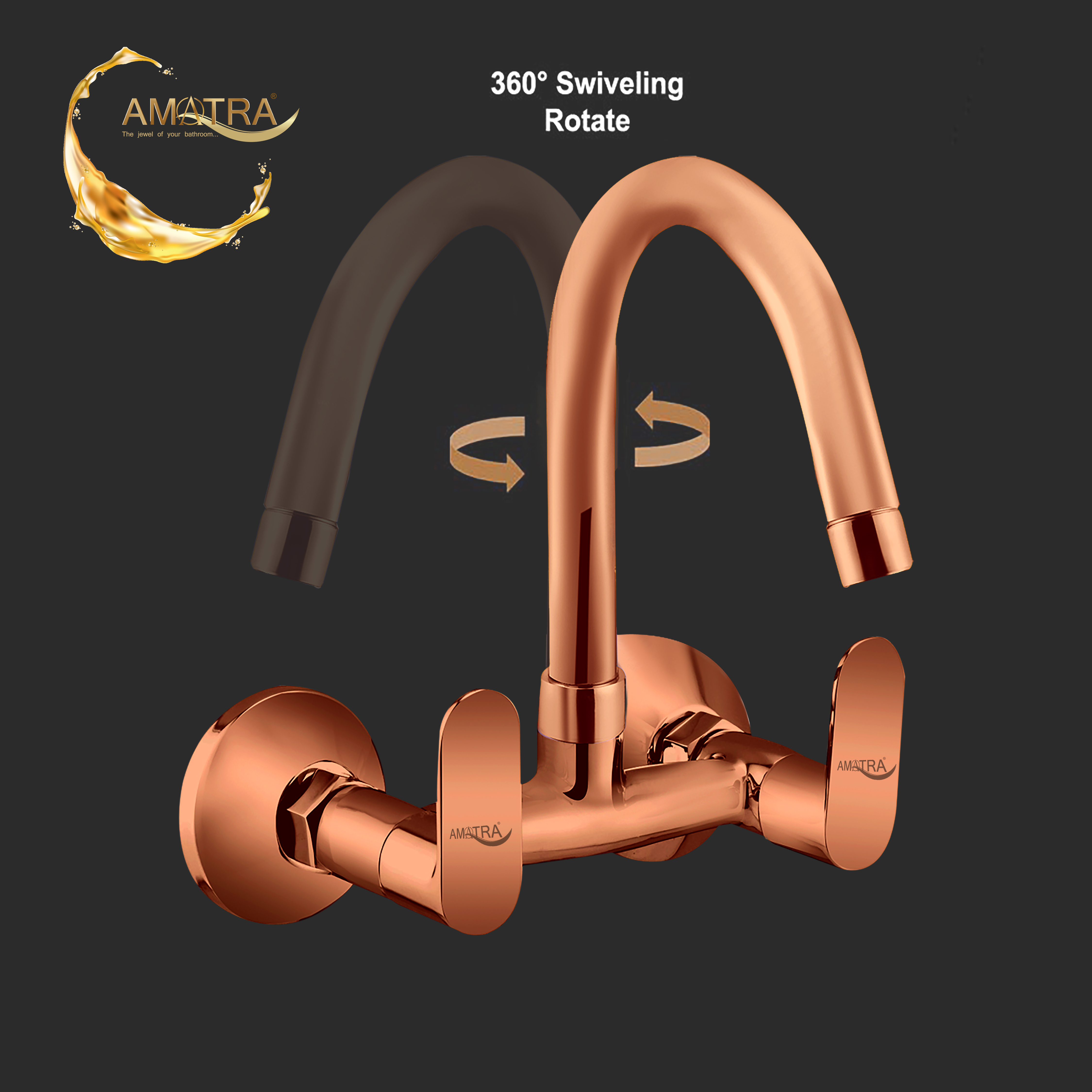 Mini Opal Prime Rose Gold Sink Mixer