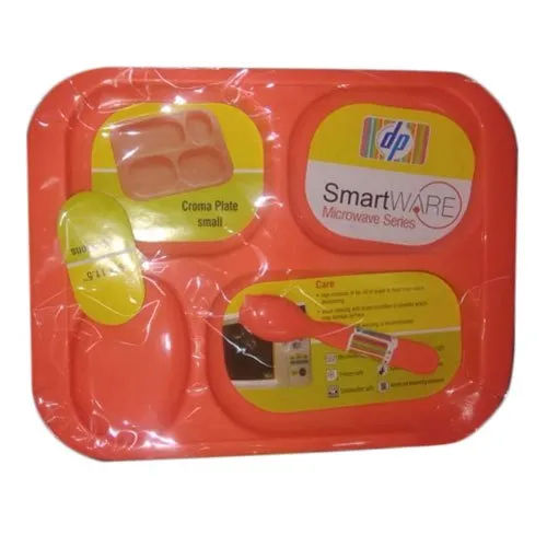 Square Plastic Meal Plate