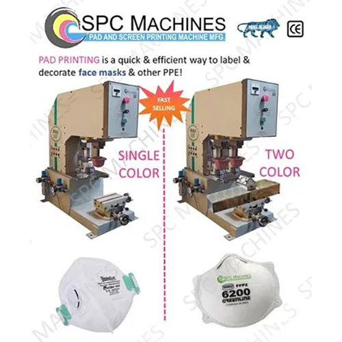 Two Color Face Mask Pad Printing Machine