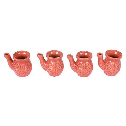 Brown Ceramic Jug Set 4 Pcs