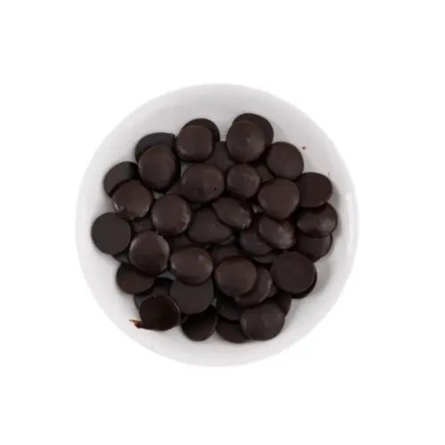 Pure dark chocolate coin HDDB85 made from Madagascar cocoa beans cocoa powder China manufacturer