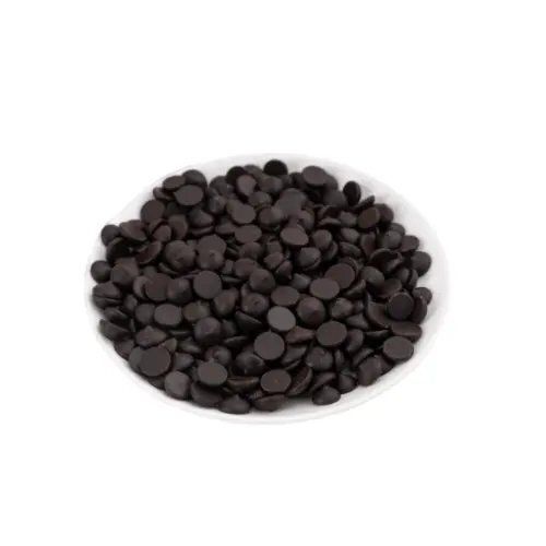 Industry chocolate factory premium quality Pure dark chocolate drops HDDB58 made from Madagascar cocoa beans