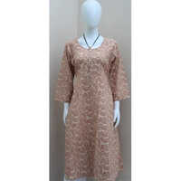 Casual Wear Anarkali Cotton Printed Kurti