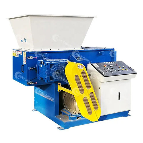 Single Shaft Strong Plastic Bottle Shredder Crusher Recycling Plastic Grinder Machine