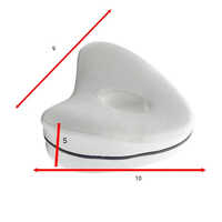 New Knee Support H-82 - Foam Filled, Machine Washable | White Color, Ideal For Unisex Home Use, Comfortable Knee Pads