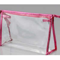 Best Pvc Pouch - Zipper Closure, 2 Kg Capacity, Transparent Color | Flexiloop Handle, Customized Size For Versatile Packaging