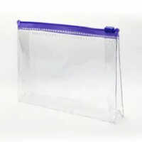 Pvc Transparent Pouch - 100% Virgin Quality, Customized Size , Zipper Closure, Plain Pattern, Transparent Color, Durable Pvc Material