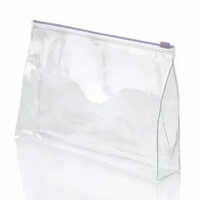 Clear Pvc Pencil Bag - Foldable Design, 150+ Micron Thickness | Transparent Color, Rectangle Shape, Capacity Of 0.5 Kg